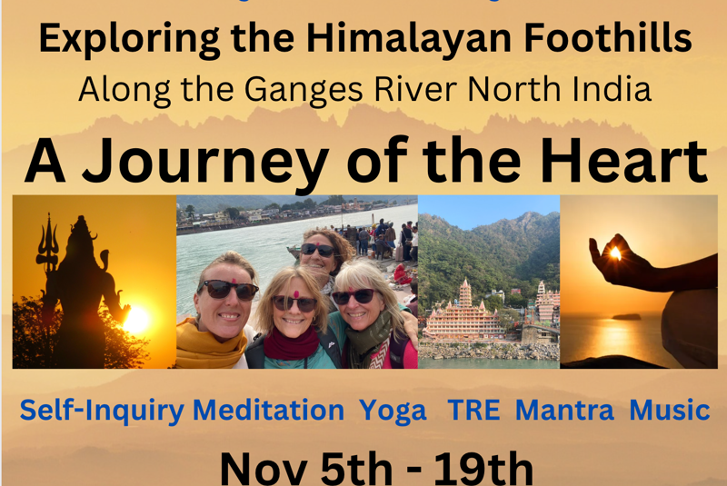 India Pilgrimage November 2025   Nov 5th - 19th   Join Soraya Saraswati & Terry Oldfield in a special Pilgrimage of the Heart to Rishikesh and along the Sacred Ganges River to Devprayag and up into the foothills of the Himalayas.    